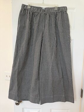 Shiny By Nature 26" Inseam Picnic Pants - Black Gingham